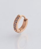 【フィービィー/phoebe】の【金属アレルギー対応】ワンタッチビジューフープミニピアス(片耳)/サージカルステンレス ローズゴールド ローズゴールド|ID: prp329100004758106 ipo3291000000035566584