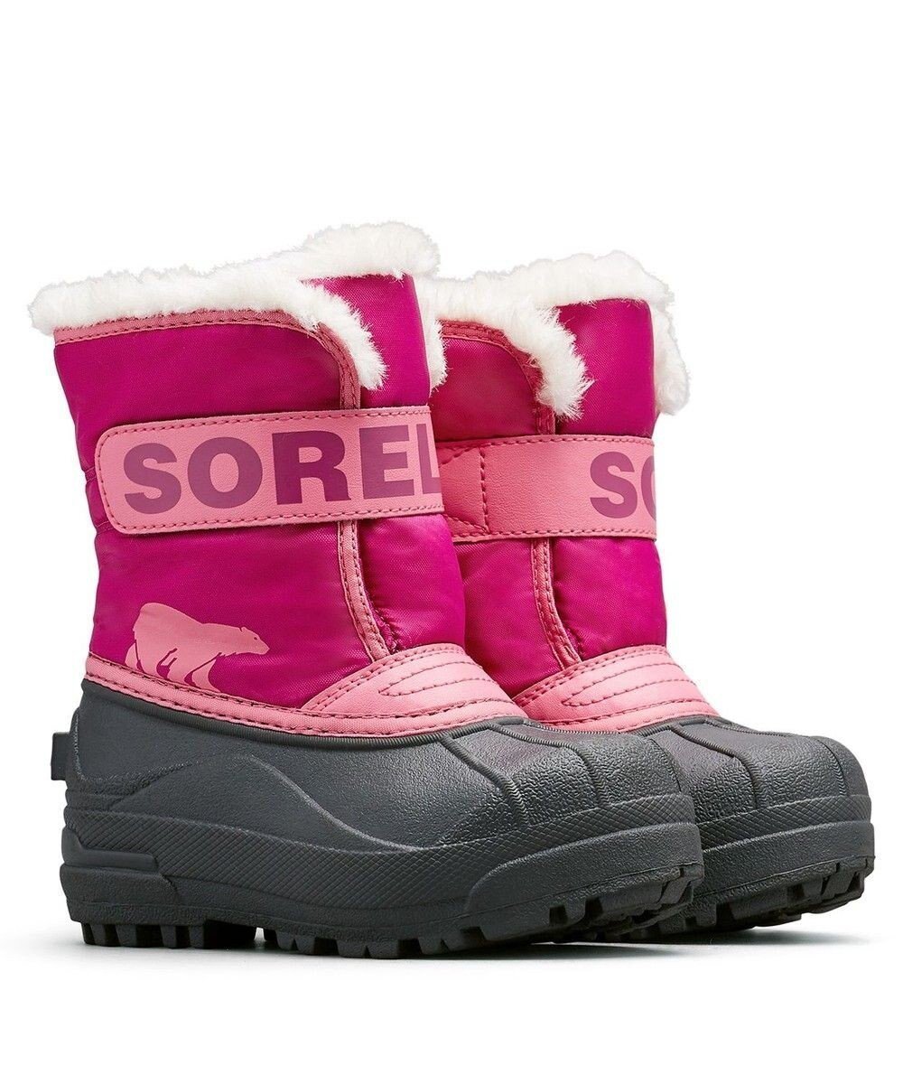 【ソレル/SOREL / KIDS】のSOREL/ 【KIDS】チルドレンズ スノーコマンダー ブーツ /ソレル インテリア・キッズ・メンズ・レディースファッション・服の通販 founy(ファニー) ファッション Fashion キッズファッション Fashion for Kids フィット Fit, Slim Fit フェルト Felt, Felt Fabric ラップ Wrap, Wrap Design ラバー Rubber, Rubber Sole 夏 Summer S/S・春夏 SS, Spring/Summer, Warm Season A/W・秋冬 Autumn/Winter Tropic Pink、 Deep Blush|ID: prp329100004759045 ipo3291000000034434557
