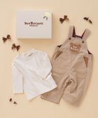 【ミキハウスホットビスケッツ/MIKI HOUSE HOT BISCUITS / KIDS】のコーデュロイ オーバーオール&モックネックTシャツギフトセット【BOX付き】 ベージュ|ID: prp329100004759048 ipo3291000000034434571