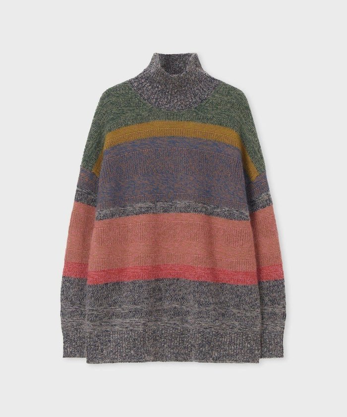 【ポール スミス/Paul Smith】のモヘアミックス ハイネック ニット インテリア・キッズ・メンズ・レディースファッション・服の通販 founy(ファニー) https://founy.com/ ファッション Fashion レディースファッション Fashion for Women トップス・カットソー Cut & Sew Tops ニット Knit Tops & Sweaters 新作・新入荷 New Arrivals / New In ストライプ Stripe, Striped Pattern セーター Sweater, Knitwear ハイネック High Neck, Mock Neck ミックス Mix, Mixed Style リラックス Relax, Relaxed Fit 夏 Summer S/S・春夏 SS, Spring/Summer, Warm Season 畦 Ribbed Knit A/W・秋冬 Autumn/Winter |ID: prp329100004759071 ipo3291000000034434701