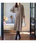 【ティアクラッセ/Tiaclasse】のポンチタックワンピース モカ|ID: prp329100004759078 ipo3291000000035631431