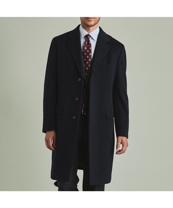 【五大陸/gotairiku / MEN】の【MTRピュアカシミヤ】シングルブレストチェスターフィールドコート インテリア・キッズ・メンズ・レディースファッション・服の通販 founy(ファニー) https://founy.com/ ファッション Fashion メンズファッション Fashion for Men アウター Men's Coats Outerwear モッズコート・フィールドコート Mods & Field Coats クラシック Classic, Timeless Style シェイプ Shape, Slim Fit ジャケット Jacket, Outerwear チェスターコート Chester Coat, Long Coat バランス Balance, Style Balance ビジネス 仕事 通勤 Business / Work / Commuting フォーマル Formal, Dressy フロント Front, Front Design レギュラー Regular, Standard Fit A/W・秋冬 Autumn/Winter |ID: prp329100004759899 ipo3291000000034442563