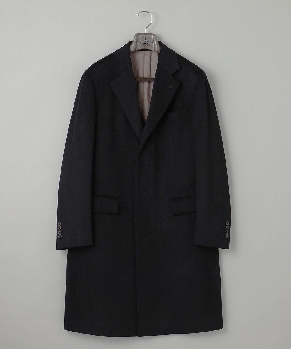【五大陸/gotairiku / MEN】の【MTRピュアカシミヤ】シングルブレストチェスターフィールドコート インテリア・キッズ・メンズ・レディースファッション・服の通販 founy(ファニー) ファッション Fashion メンズファッション Fashion for Men アウター Men's Coats Outerwear モッズコート・フィールドコート Mods & Field Coats クラシック Classic, Timeless Style シェイプ Shape, Slim Fit ジャケット Jacket, Outerwear チェスターコート Chester Coat, Long Coat バランス Balance, Style Balance ビジネス 仕事 通勤 Business / Work / Commuting フォーマル Formal, Dressy フロント Front, Front Design レギュラー Regular, Standard Fit A/W・秋冬 Autumn/Winter ブラック系|ID: prp329100004759899 ipo3291000000034442565