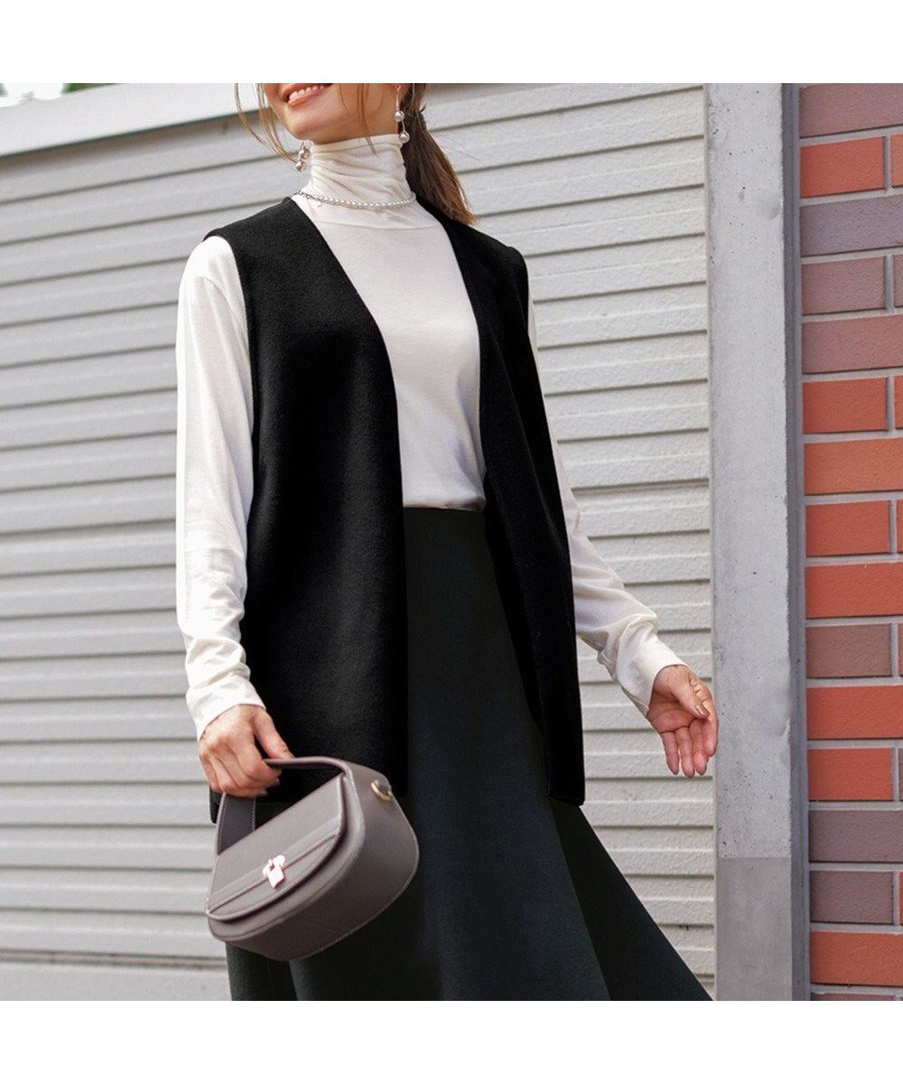 【アンフィーロ 自由区/UNFILO】の【セットアップ対応】ウールライク ジレ インテリア・キッズ・メンズ・レディースファッション・服の通販 founy(ファニー) ファッション Fashion レディースファッション Fashion for Women アウター Coat / Outerwear Collection トップス・カットソー Cut & Sew Tops ベスト&ジレ / 重ね着スタイル Vests & Gilets セットアップ Matching Sets レディーストップス・ブラウス Tops & Blouses / Assorted Women's Tops シンプル Simple, Minimal ストレッチ Stretch, Stretchy Fabric セットアップ Set-Up, Coordinated Outfit ベスト Vest, Waistcoat エレガント 上品 Elegant A/W・秋冬 Autumn/Winter ブラック系|ID: prp329100004759908 ipo3291000000034442702