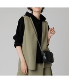 【アンフィーロ 自由区/UNFILO】の【セットアップ対応】ウールライク ジレ ライトグリーン系|ID: prp329100004759908 ipo3291000000034442703