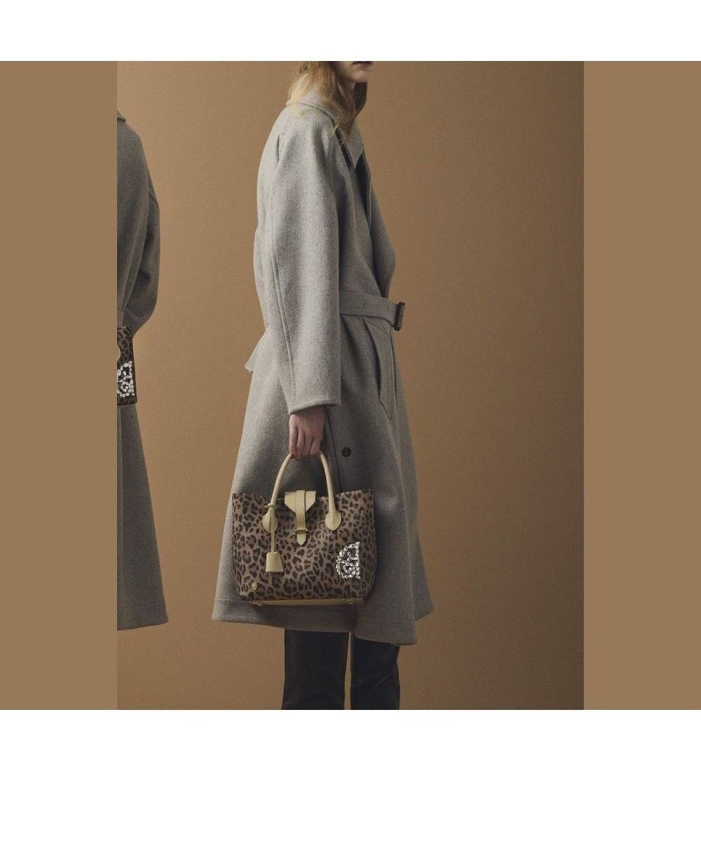 【アクセソワドゥマドモワゼルジャップ/A.D.M.J】の【魔法の様に軽い】フィバナイラ/キューブトート25cm(Dカン+) インテリア・キッズ・メンズ・レディースファッション・服の通販 founy(ファニー) 　ファッション　Fashion　レディースファッション　Fashion for Women　バッグ　Bags　イタリア　Italy　クリスタル　Crystal, Swarovski　スワロフスキー　Swarovski, Crystal Accent　ポケット　Pocket, Pocket Detail　ポーチ　Pouch, Small Case　モチーフ　Motif, Design Theme　レオパード　Leopard, Animal Print　新作・新入荷　New Arrivals / New In　SA|ID: prp329100004759909 ipo3291000000034442705