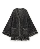 【アンクレイヴ/uncrave】のツイードニット ジャケット 人気、トレンドファッション・服の通販 founy(ファニー) ファッション Fashion レディースファッション Fashion for Women カーディガン Cardigan, Knitwear ジャケット Jacket, Outerwear ストレッチ Stretch, Stretchy Fabric セットアップ Set-Up, Coordinated Outfit ツイード／ツィード Choker, Choker Necklace ツイード Twill, Twill Weave フリンジ Fringe, Tassel フレア Flare, Flared ミックス Mix, Mixed Style A/W・秋冬 Autumn/Winter thumbnail ブラック×オフ|ID: prp329100004759911 ipo3291000000034442712