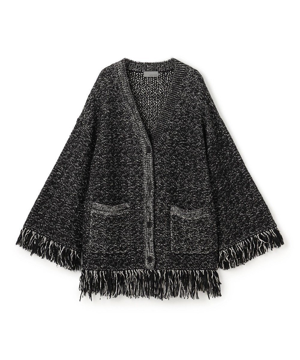 【アンクレイヴ/uncrave】のツイードニット ジャケット インテリア・キッズ・メンズ・レディースファッション・服の通販 founy(ファニー) 　ファッション　Fashion　レディースファッション　Fashion for Women　カーディガン　Cardigan, Knitwear　ジャケット　Jacket, Outerwear　ストレッチ　Stretch, Stretchy Fabric　セットアップ　Set-Up, Coordinated Outfit　ツイード／ツィード　Choker, Choker Necklace　ツイード　Twill, Twill Weave　フリンジ　Fringe, Tassel　フレア　Flare, Flared　ミックス　Mix, Mixed Style　A/W・秋冬　Autumn/Winter　ブラック×オフ|ID: prp329100004759911 ipo3291000000034442712