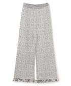 【アンクレイヴ/uncrave】のツィードニット フレアパンツ オフ×ブラック|ID: prp329100004759912 ipo3291000000034442714