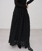 【アンクレイヴ/uncrave】のフリンジレース ティアードスカート ブラック|ID: prp329100004759914 ipo3291000000034442721