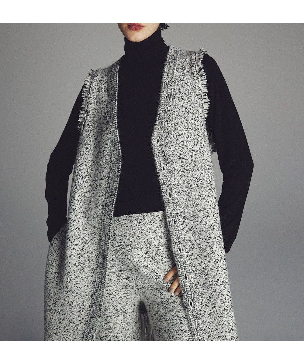 【アンクレイヴ/uncrave】のツイードニット ジレ 人気、トレンドファッション・服の通販 founy(ファニー) ファッション Fashion レディースファッション Fashion for Women アウター Coat / Outerwear Collection トップス・カットソー Cut & Sew Tops ニット Knit Tops & Sweaters ベスト&ジレ / 重ね着スタイル Vests & Gilets ジャケット Jacket, Outerwear ストレッチ Stretch, Stretchy Fabric セットアップ Set-Up, Coordinated Outfit ツイード/ツィード Choker, Choker Necklace ツイード Twill, Twill Weave フリンジ Fringe, Tassel フレア Flare, Flared フロント Front, Front Design ベスト Vest, Waistcoat ミックス Mix, Mixed Style ロング Long, Long-Length A/W・秋冬 Autumn/Winter other-1|ID: prp329100004759916 ipo3291000000034442726