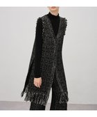 【アンクレイヴ/uncrave】のツイードニット ジレ 人気、トレンドファッション・服の通販 founy(ファニー) ファッション Fashion レディースファッション Fashion for Women アウター Coat / Outerwear Collection トップス・カットソー Cut & Sew Tops ニット Knit Tops & Sweaters ベスト&ジレ / 重ね着スタイル Vests & Gilets ジャケット Jacket, Outerwear ストレッチ Stretch, Stretchy Fabric セットアップ Set-Up, Coordinated Outfit ツイード/ツィード Choker, Choker Necklace ツイード Twill, Twill Weave フリンジ Fringe, Tassel フレア Flare, Flared フロント Front, Front Design ベスト Vest, Waistcoat ミックス Mix, Mixed Style ロング Long, Long-Length A/W・秋冬 Autumn/Winter thumbnail ブラック×オフ|ID: prp329100004759916 ipo3291000000034442728