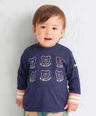 【ミキハウスホットビスケッツ/MIKI HOUSE HOT BISCUITS / KIDS】の【80-120cm】パステルビーンズ 長袖Tシャツ 紺|ID: prp329100004760604 ipo3291000000034452038
