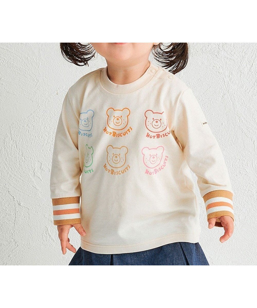 【ミキハウスホットビスケッツ/MIKI HOUSE HOT BISCUITS / KIDS】の【80-120cm】パステルビーンズ 長袖Tシャツ インテリア・キッズ・メンズ・レディースファッション・服の通販 founy(ファニー) 　ファッション　Fashion　キッズファッション　Fashion for Kids　トップス・カットソー　Cut & Sew Tops　カットソー　Cut and Sewn Top　カラフル　Colorful Design　夏　Summer　S/S・春夏　SS, Spring/Summer, Warm Season　A/W・秋冬　Autumn/Winter　長袖　Long Sleeve, Full Sleeve　アイボリー|ID: prp329100004760604 ipo3291000000034452039