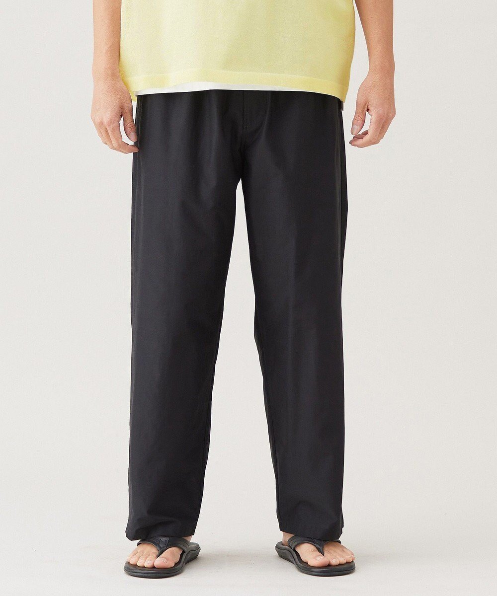 【アンフィーロ/UNFILO / MEN】の【洗える】スラブジャージー ワイドパンツ インテリア・キッズ・メンズ・レディースファッション・服の通販 founy(ファニー) ファッション Fashion メンズファッション Fashion for Men ボトムス Bottoms ギャザー Gathered, Ruffled ストレッチ Stretch, Stretchy Fabric ワイド Wide, Wide Fit エレガント 上品 Elegant 夏 Summer 春 Spring S/S・春夏 SS, Spring/Summer, Warm Season 洗える Machine Washable ブラック|ID: prp329100004760611 ipo3291000000034452057