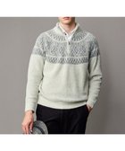 【ジョセフ アブード/JOSEPH ABBOUD / MEN】の【インポート素材/ふわふわ】ブークレー ハイネック ジップ プルオーバー ニット ライトグレー系|ID: prp329100004760617 ipo3291000000034452098
