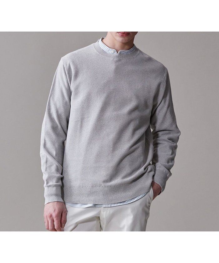 【ジェイ プレス/J.PRESS / MEN】のギマコットンクルーニット インテリア・キッズ・メンズ・レディースファッション・服の通販 founy(ファニー) https://founy.com/ ファッション Fashion メンズファッション Fashion for Men トップス・カットソー Cut & Sew Tops ニット・セーター / 定番トップス Knit Tops & Sweaters コーティング Coating, Coated Finish ジャケット Jacket, Outerwear セーター Sweater, Knitwear バランス Balance, Style Balance エレガント 上品 Elegant 夏 Summer 春 Spring S/S・春夏 SS, Spring/Summer, Warm Season |ID: prp329100004760624 ipo3291000000034452139