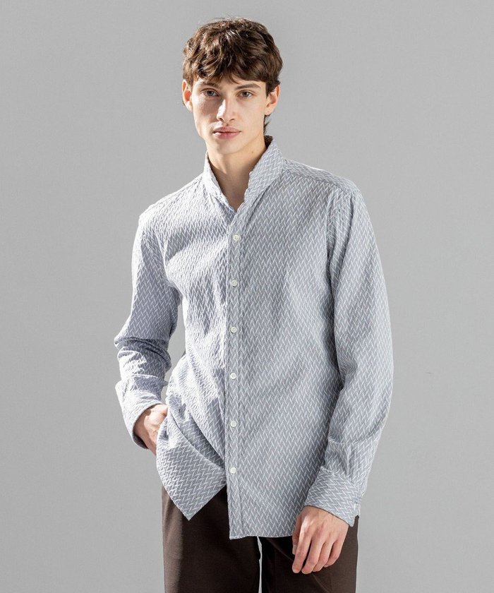 【ジョゼフ オム/JOSEPH HOMME / MEN】のアロージャガードストレッチ ウイングカラーシャツ インテリア・キッズ・メンズ・レディースファッション・服の通販 founy(ファニー) https://founy.com/ ファッション Fashion メンズファッション Fashion for Men トップス・カットソー Cut & Sew Tops メンズシャツ Shirts インナー Innerwear シェイプ Shape, Slim Fit ジャケット Jacket, Outerwear ストレッチ Stretch, Stretchy Fabric 夏 Summer S/S・春夏 SS, Spring/Summer, Warm Season A/W・秋冬 Autumn/Winter 長袖 Long Sleeve, Full Sleeve |ID: prp329100004760625 ipo3291000000034452152