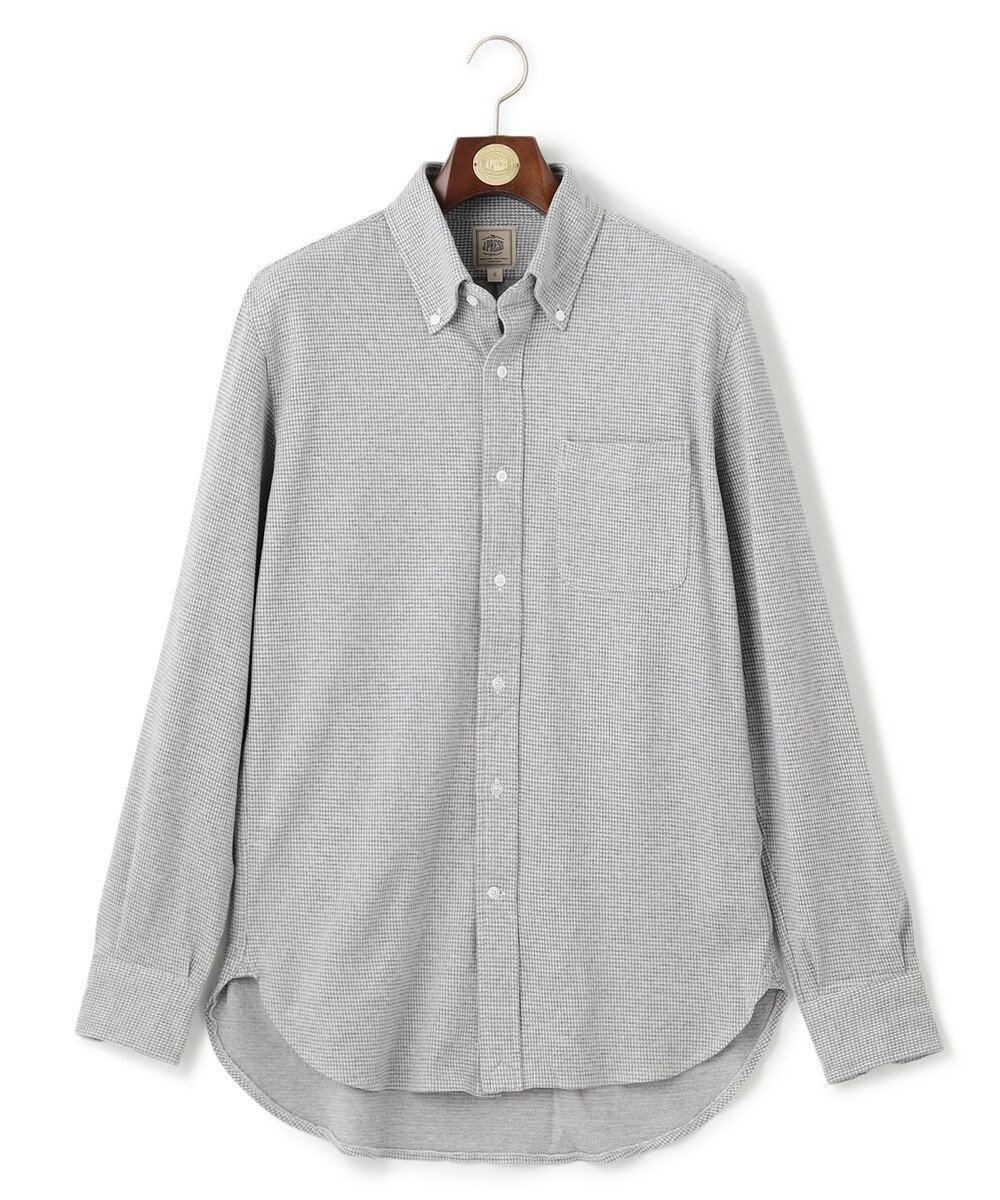 【ジェイ プレス/J.PRESS / MEN】のリッチジャージー コットンネルシャツ インテリア・キッズ・メンズ・レディースファッション・服の通販 founy(ファニー) ファッション Fashion メンズファッション Fashion for Men トップス・カットソー Cut & Sew Tops メンズシャツ Shirts ジャケット Jacket, Outerwear ドレス Dress, One-Piece メランジ Melange, Mixed Yarn リラックス Relax, Relaxed Fit A/W・秋冬 Autumn/Winter ライトグレー系8|ID: prp329100004760633 ipo3291000000034452194