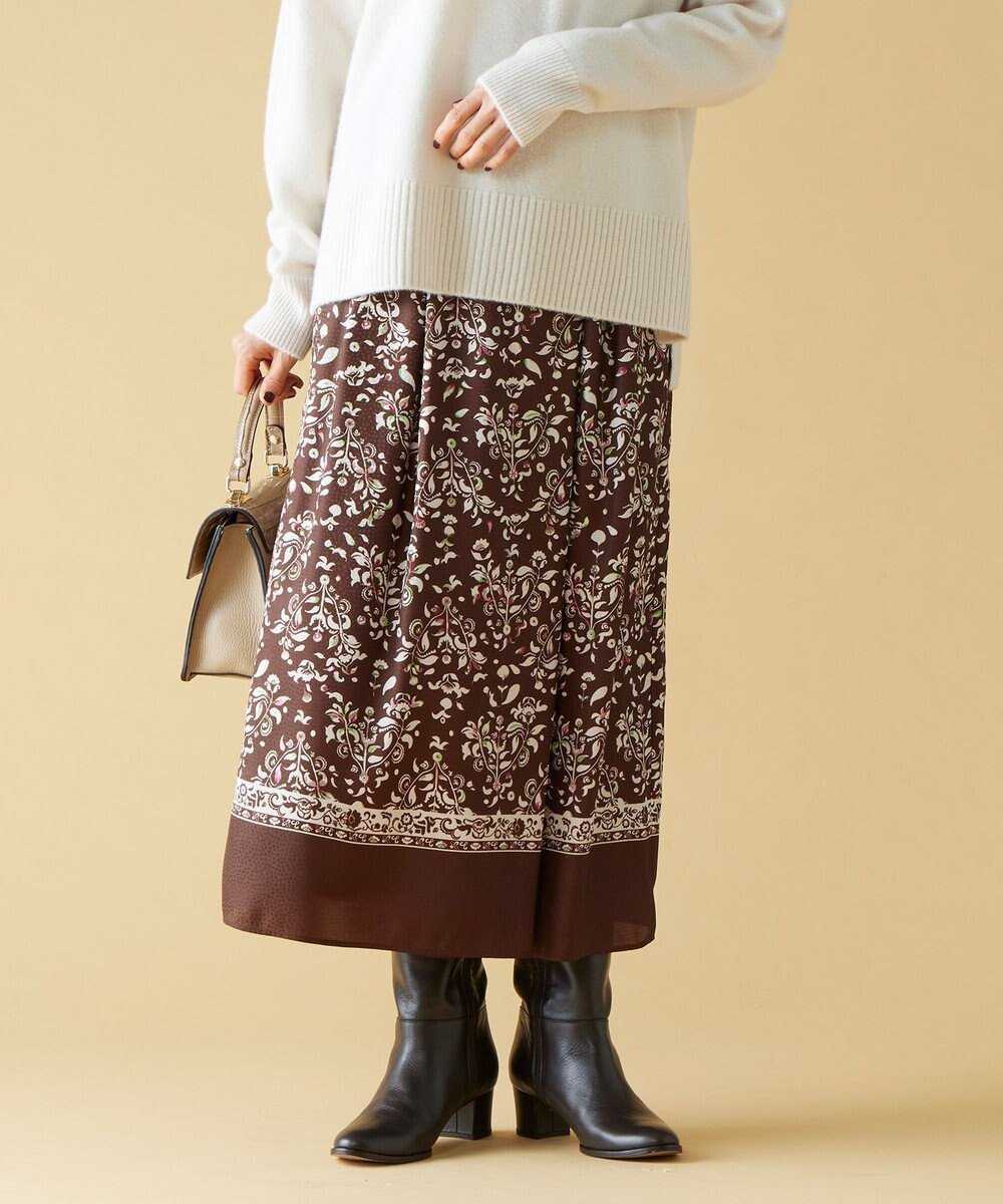 【自由区/JIYU-KU】の【ウエストゴム・洗える】ERICAパネルプリント スカート インテリア・キッズ・メンズ・レディースファッション・服の通販 founy(ファニー) ファッション Fashion レディースファッション Fashion for Women スカート Skirts アンティーク Antique-Inspired イタリア Italy シンプル Simple, Minimal プリント Print, Printed Pattern ラップ Wrap, Wrap Design 洗える Machine Washable A/W・秋冬 Autumn/Winter ココア系|ID: prp329100004761915 ipo3291000000034463604
