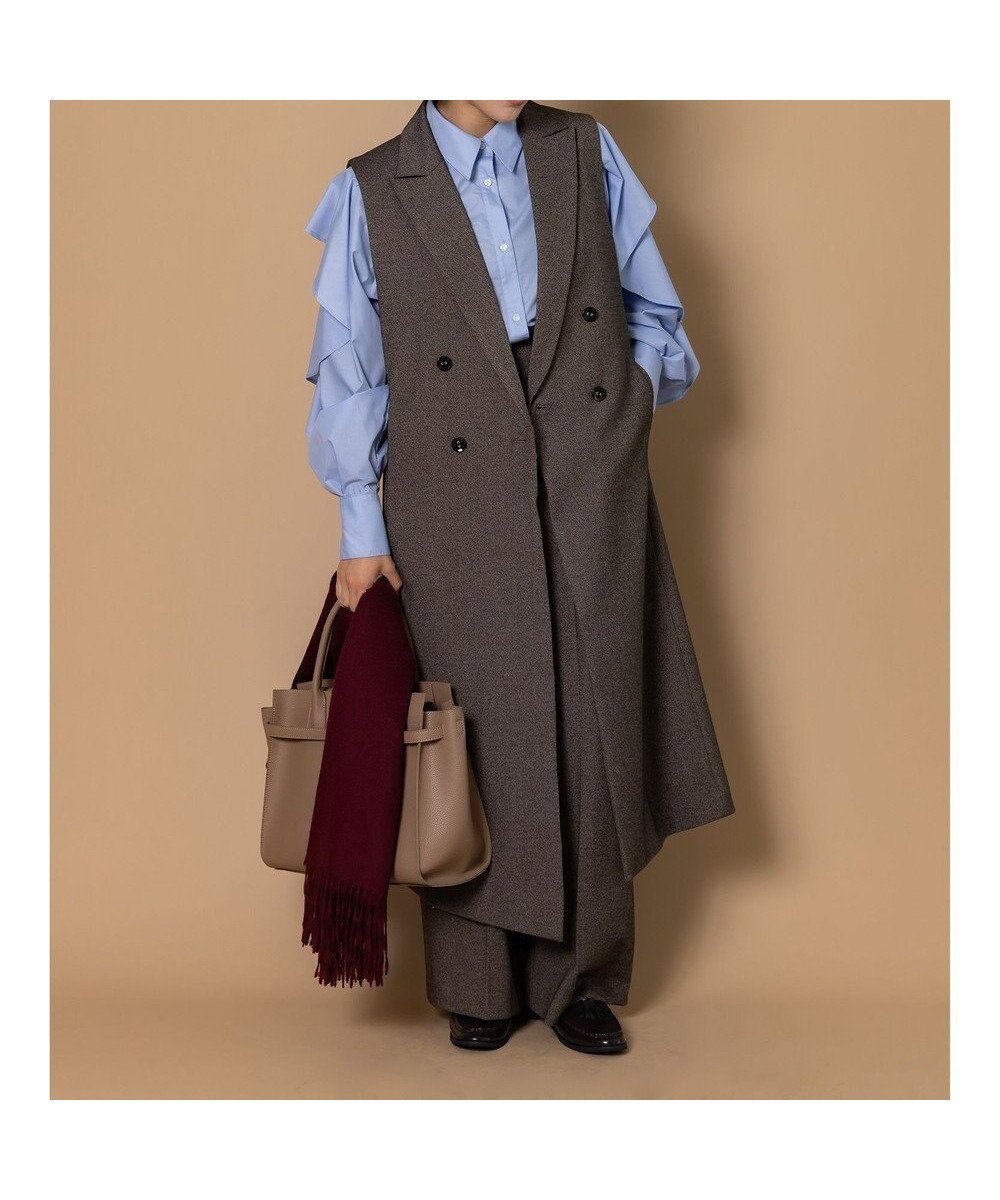 【テチチ/Te chichi】の【泉 里香さん着用・Oggi.jp10/23掲載】ツイードロングジレ(セットアップ可) インテリア・キッズ・メンズ・レディースファッション・服の通販 founy(ファニー) ファッションモデル・俳優・女優 Models 女性 Women 泉里香 Izumi Rika ファッション Fashion レディースファッション Fashion for Women アウター Coat / Outerwear Collection レディースジャケット・軽アウター Jackets 新作・新入荷 New Arrivals / New In クラシカル Classical, Vintage-Inspired ジャケット Jacket, Outerwear スリット Slit, Slit Detail セットアップ Set-Up, Coordinated Outfit ツイード Twill, Twill Weave ロング Long, Long-Length エレガント 上品 Elegant 夏 Summer S/S・春夏 SS, Spring/Summer, Warm Season A/W・秋冬 Autumn/Winter ブラウン|ID: prp329100004761920 ipo3291000000034463625