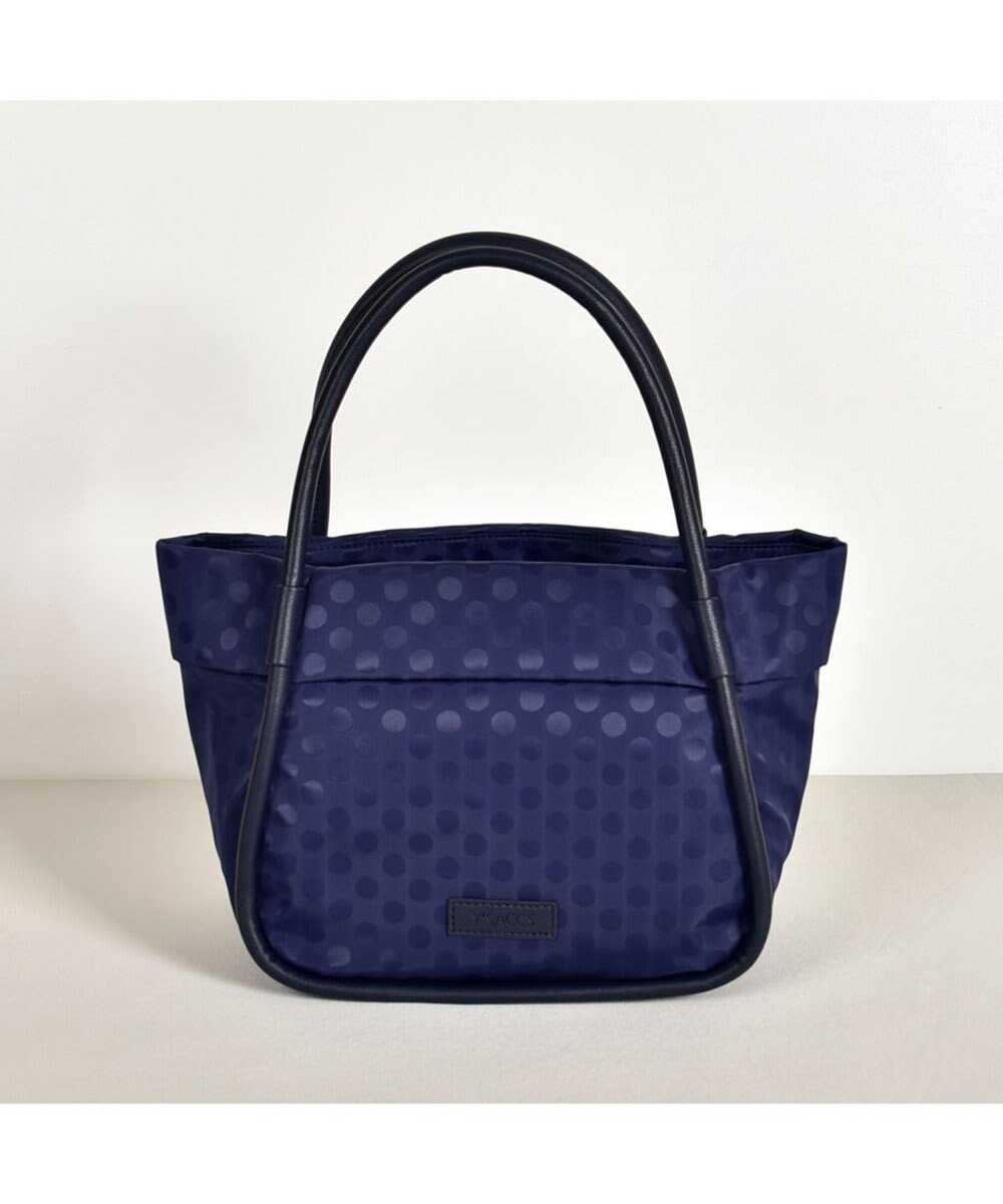 【イザック/Y'SACCS】のPolka Dots パイピングトート Sサイズ インテリア・キッズ・メンズ・レディースファッション・服の通販 founy(ファニー) 　ファッション　Fashion　レディースファッション　Fashion for Women　バッグ　Bags　トラベル　Travel, Travel Gear　ポケット　Pocket, Pocket Detail　人気　Popular, Best Seller　定番　Standard, Basic Item　水玉　Polka Dot, Dot Pattern　ネイビー|ID: prp329100004761926 ipo3291000000034463667