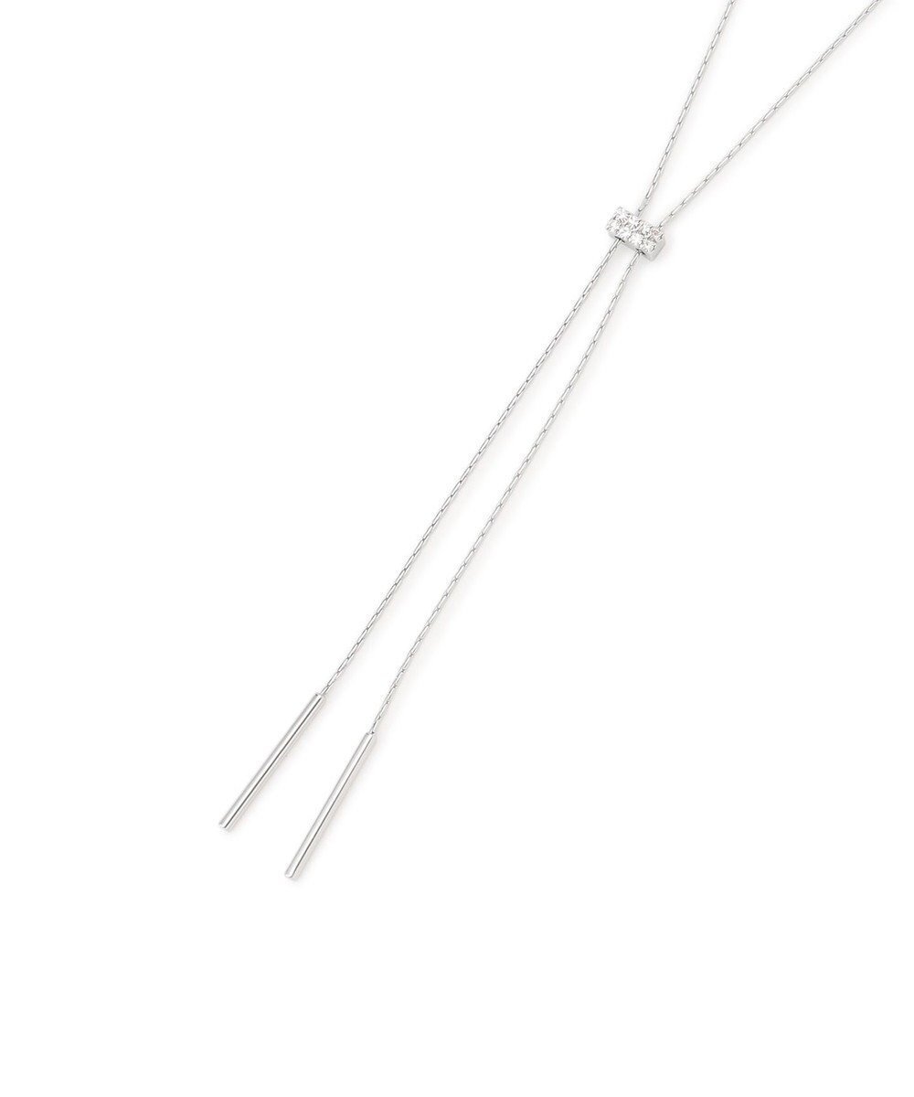 【23区/NIJYUSANKU】の【先行予約】スネークチェーン ラリエット ネックレス インテリア・キッズ・メンズ・レディースファッション・服の通販 founy(ファニー) 　ファッション　Fashion　レディースファッション　Fashion for Women　ジュエリー　Jewelry　ネックレス　Necklaces & Pendants　アクセサリー　Fashion Accessories　ガラス　Glass, Glassware　クリスタル　Crystal, Swarovski　シルバー　Silver, Metallic Silver　シンプル　Simple, Minimal　ネックレス　Necklace, Pendant Necklace　フォーマル　Formal, Dressy　エレガント 上品　Elegant　シルバー系|ID: prp329100004761935 ipo3291000000034463735