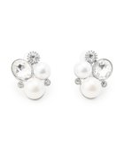 【23区/NIJYUSANKU】の【先行予約】パールMIXトライアングル イヤリング シルバー系|ID: prp329100004761938 ipo3291000000034463742