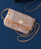 【23区/NIJYUSANKU】のGIOLICAツイード ショルダーバッグ 人気、トレンドファッション・服の通販 founy(ファニー) ファッション Fashion レディースファッション Fashion for Women バッグ Bags イタリア Italy ジャケット Jacket, Outerwear ツイード／ツィード Choker, Choker Necklace ツイード Twill, Twill Weave フェイクレザー Faux Leather, PU Leather フラップ Flap, Flap Pocket フランス France, French フリンジ Fringe, Tassel ミックス Mix, Mixed Style エレガント 上品 Elegant thumbnail テラコッタミックス|ID: prp329100004761939 ipo3291000000034707242