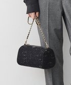 【23区/NIJYUSANKU】の【先行予約】GIOLICAツイード シリンダー ショルダーバッグ ブラックミックス|ID:prp329100004761940