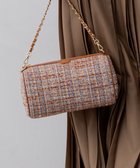 【23区/NIJYUSANKU】のGIOLICAツイード シリンダー ショルダーバッグ 人気、トレンドファッション・服の通販 founy(ファニー) ファッション Fashion レディースファッション Fashion for Women バッグ Bags イタリア Italy ジャケット Jacket, Outerwear チャーム Charm, Pendant ツイード／ツィード Choker, Choker Necklace ツイード Twill, Twill Weave フェイクレザー Faux Leather, PU Leather フォルム Silhouette, Form フランス France, French ミックス Mix, Mixed Style メタル Metal, Metal Parts エレガント 上品 Elegant thumbnail テラコッタミックス|ID: prp329100004761940 ipo3291000000034971678