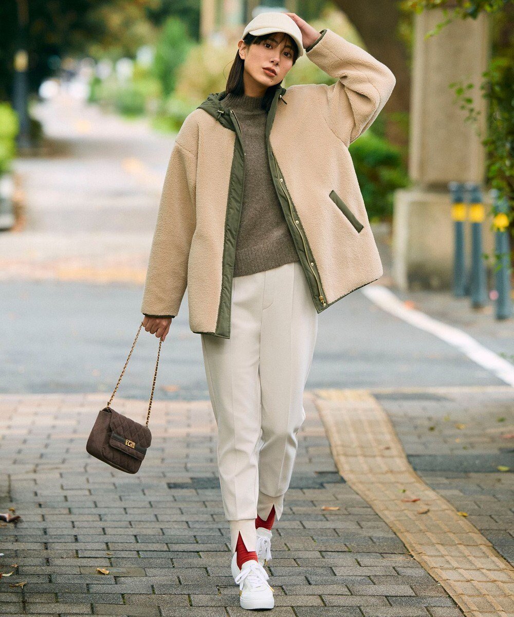 【アンフィーロ 自由区/UNFILO】の【東レ開発素材にリニューアル!】beauty warm 最愛ジョグパン インテリア・キッズ・メンズ・レディースファッション・服の通販 founy(ファニー) 　ファッション　Fashion　レディースファッション　Fashion for Women　パンツ　Pants & Trousers　ジョーゼット　Georgette, Semi-Sheer Fabric　スリット　Slit, Slit Detail　センター　Center, Center Line　テーパード　Tapered, Tapered Pants　ワイド　Wide, Wide Fit　A/W・秋冬　Autumn/Winter　おすすめ　Recommended / Our Picks　エレガント 上品　Elegant　新作・新入荷　New Arrivals / New In　アイボリー|ID: prp329100004761944 ipo3291000000034617729