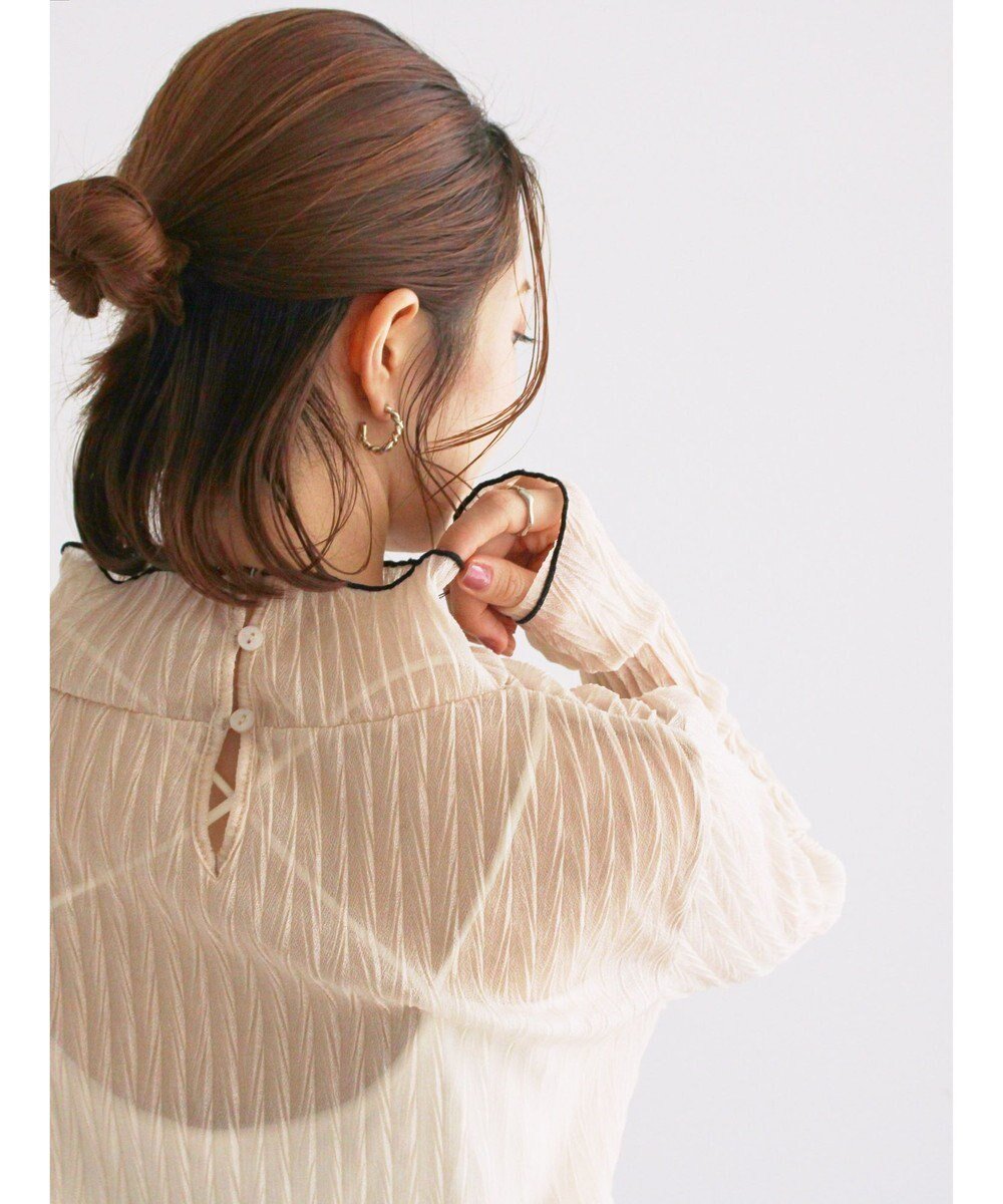 【テチチ/Te chichi】のランダムプリーツシアーインナー インテリア・キッズ・メンズ・レディースファッション・服の通販 founy(ファニー) 　ファッション　Fashion　レディースファッション　Fashion for Women　トップス・カットソー　Cut & Sew Tops　シャツ・ブラウス・オフィスカジュアル　Elegant Blouses & Button-Ups　ロングTシャツ・Tシャツ　Longline T-Shirts & Tees　カットソー・ベーシックTシャツ　Cut-and-Sewn Tops / Stretch Tees & Basics　インナー　Innerwear　カットソー　Cut and Sewn Top　プリーツ　Pleats, Pleated　ランダム　Random, Irregular　夏　Summer　S/S・春夏　SS, Spring/Summer, Warm Season　A/W・秋冬　Autumn/Winter　クリーム|ID: prp329100004761979 ipo3291000000034463862
