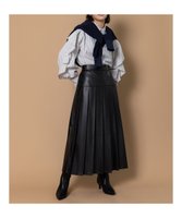 【テチチ/Te chichi】の【泉 里香さん着用・Oggi.jp10/23掲載】レザータックプリーツスカート 人気、トレンドファッション・服の通販 founy(ファニー) ファッションモデル・俳優・女優 Models 女性 Women 泉里香 Izumi Rika ファッション Fashion レディースファッション Fashion for Women スカート Skirts プリーツスカート / 上品フェミニンスタイル Pleated Skirts おすすめ Recommended / Our Picks キルト Quilt, Quilted Fabric フレア Flare, Flared プリーツ Pleats, Pleated エレガント 上品 Elegant 夏 Summer S/S・春夏 SS, Spring/Summer, Warm Season A/W・秋冬 Autumn/Winter |ID:prp329100004761982