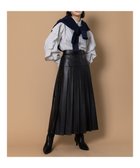 【テチチ/Te chichi】の【泉 里香さん着用・Oggi.jp10/23掲載】レザータックプリーツスカート ブラック|ID: prp329100004761982 ipo3291000000034463872