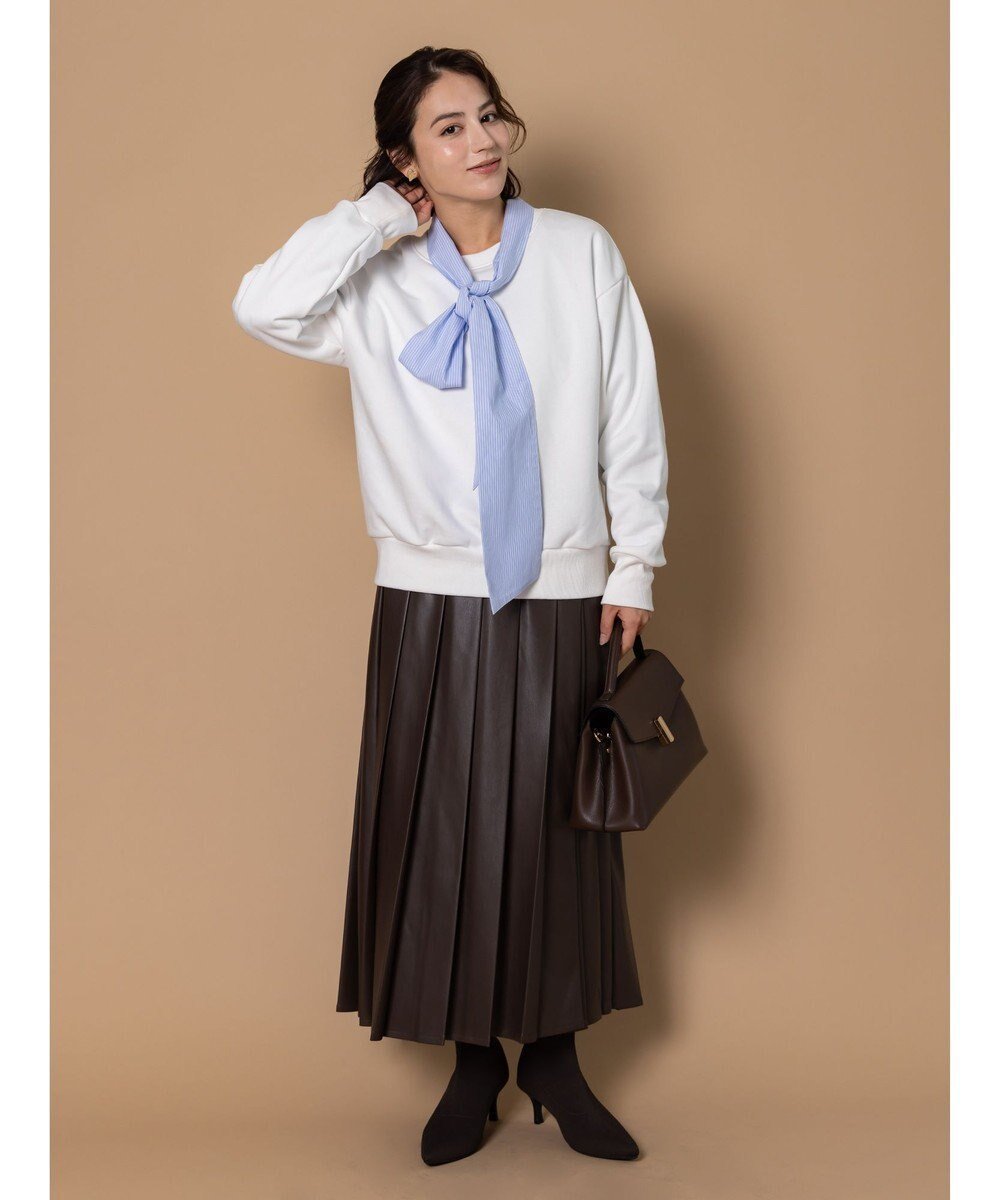 【テチチ/Te chichi】の【泉 里香さん着用・Oggi.jp10/23掲載】レザータックプリーツスカート インテリア・キッズ・メンズ・レディースファッション・服の通販 founy(ファニー) 　ファッションモデル・俳優・女優　Models　女性　Women　泉里香　Izumi Rika　ファッション　Fashion　レディースファッション　Fashion for Women　スカート　Skirts　プリーツスカート / 上品フェミニンスタイル　Pleated Skirts　おすすめ　Recommended / Our Picks　キルト　Quilt, Quilted Fabric　フレア　Flare, Flared　プリーツ　Pleats, Pleated　エレガント 上品　Elegant　夏　Summer　S/S・春夏　SS, Spring/Summer, Warm Season　A/W・秋冬　Autumn/Winter　ブラウン|ID: prp329100004761982 ipo3291000000035410653