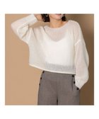 【テチチ/Te chichi】の【泉 里香さん着用・Oggi.jp10/23掲載】キャットヤーンメッシュニット オフホワイト|ID: prp329100004761983 ipo3291000000035410655