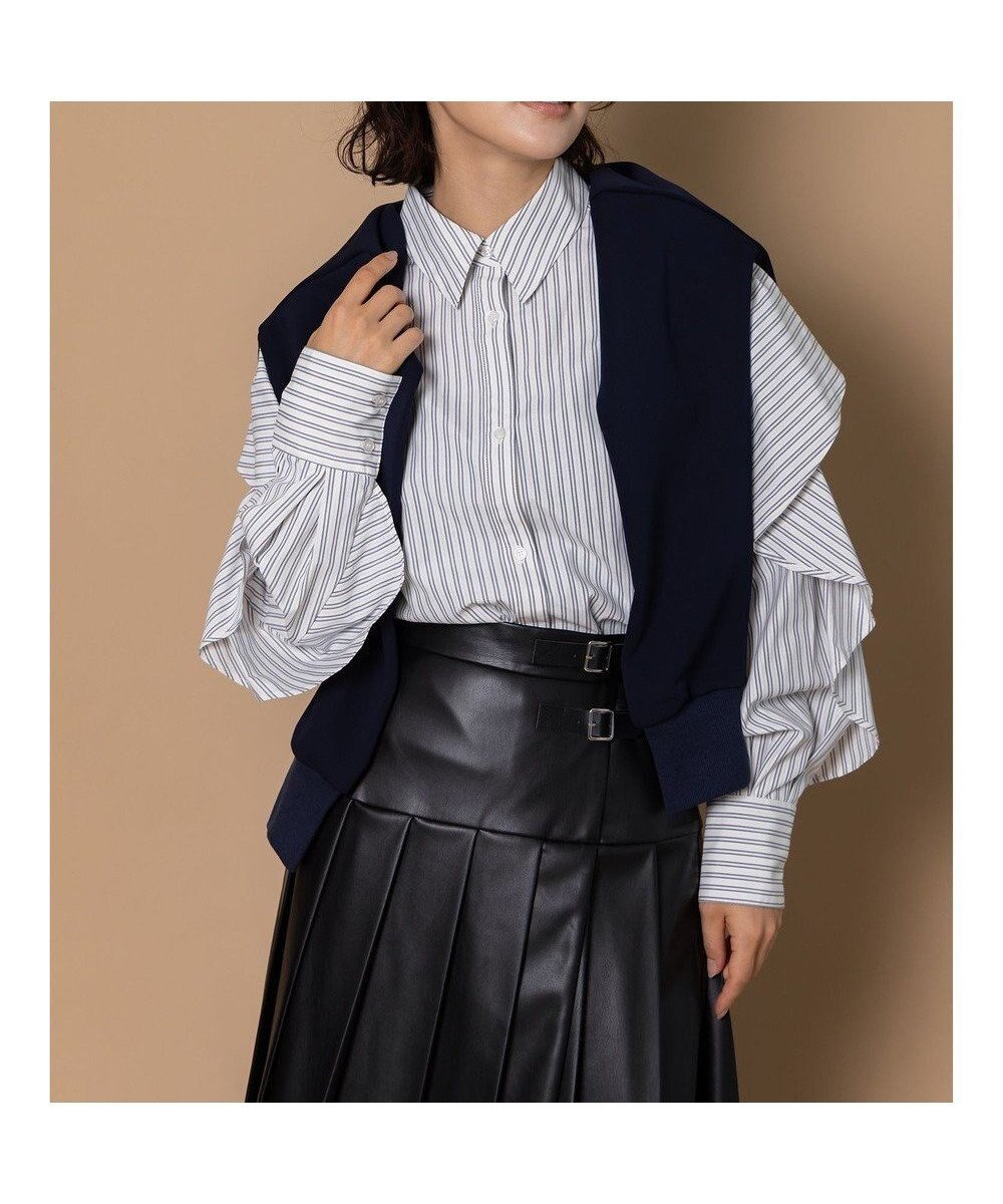 【テチチ/Te chichi】の【泉 里香さん着用・Oggi.jp10/23掲載】ラッフルスリーブシャツ インテリア・キッズ・メンズ・レディースファッション・服の通販 founy(ファニー) ファッションモデル・俳優・女優 Models 女性 Women 泉里香 Izumi Rika ファッション Fashion レディースファッション Fashion for Women トップス・カットソー Cut & Sew Tops シャツ・ブラウス・オフィスカジュアル Elegant Blouses & Button-Ups 新作・新入荷 New Arrivals / New In スラックス Slacks, Dress Pants デニム Denim, Jeans Material フェミニン Feminine, Girly フリル Frill, Ruffle 夏 Summer 定番 Standard, Basic Item S/S・春夏 SS, Spring/Summer, Warm Season A/W・秋冬 Autumn/Winter グレー|ID: prp329100004761985 ipo3291000000034463884