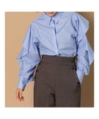 【テチチ/Te chichi】の【泉 里香さん着用・Oggi.jp10/23掲載】ラッフルスリーブシャツ ブルー|ID: prp329100004761985 ipo3291000000034463885