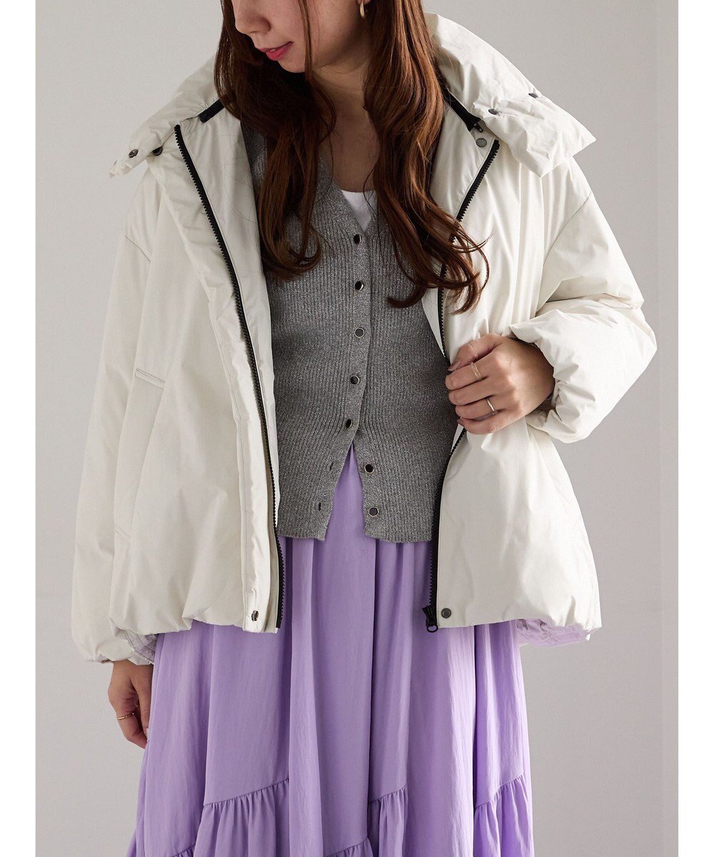 【テチチ/Te chichi】のスタンドカラーショートダウンジャケット インテリア・キッズ・メンズ・レディースファッション・服の通販 founy(ファニー) 　ファッション　Fashion　レディースファッション　Fashion for Women　アウター　Coat / Outerwear Collection　レディースジャケット・軽アウター　Jackets　アウトドア　Outdoor Clothing　ジャケット　Jacket, Outerwear　スタンド　Stand Collar, Upright Stand　ドローコード　Drawcord, Drawstring Cord　フィット　Fit, Slim Fit　夏　Summer　S/S・春夏　SS, Spring/Summer, Warm Season　A/W・秋冬　Autumn/Winter　オフホワイト|ID: prp329100004761986 ipo3291000000034463887