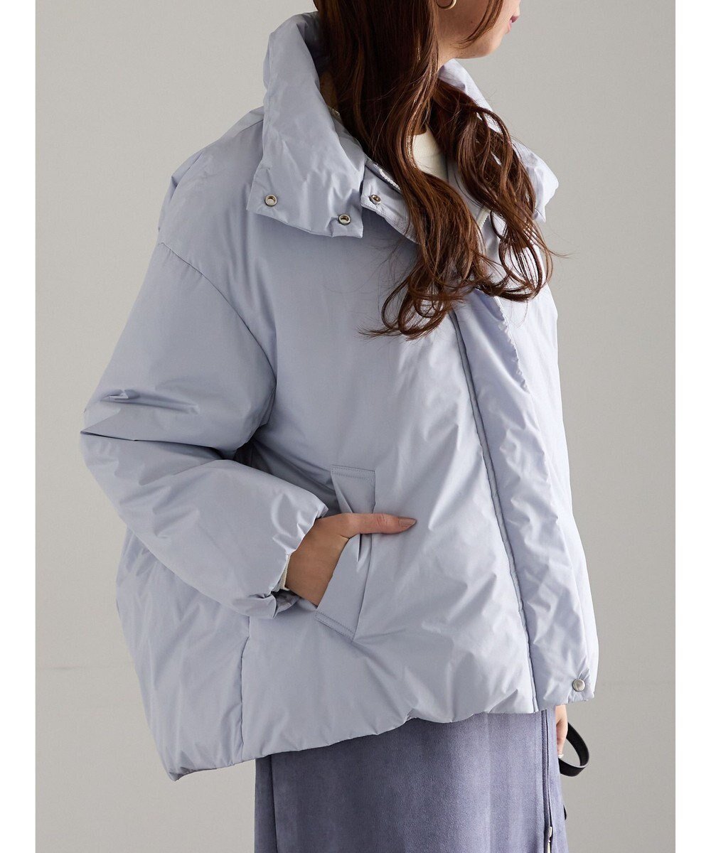 【テチチ/Te chichi】のスタンドカラーショートダウンジャケット インテリア・キッズ・メンズ・レディースファッション・服の通販 founy(ファニー) 　ファッション　Fashion　レディースファッション　Fashion for Women　アウター　Coat / Outerwear Collection　レディースジャケット・軽アウター　Jackets　アウトドア　Outdoor Clothing　ジャケット　Jacket, Outerwear　スタンド　Stand Collar, Upright Stand　ドローコード　Drawcord, Drawstring Cord　フィット　Fit, Slim Fit　夏　Summer　S/S・春夏　SS, Spring/Summer, Warm Season　A/W・秋冬　Autumn/Winter　ブルー|ID: prp329100004761986 ipo3291000000034463889