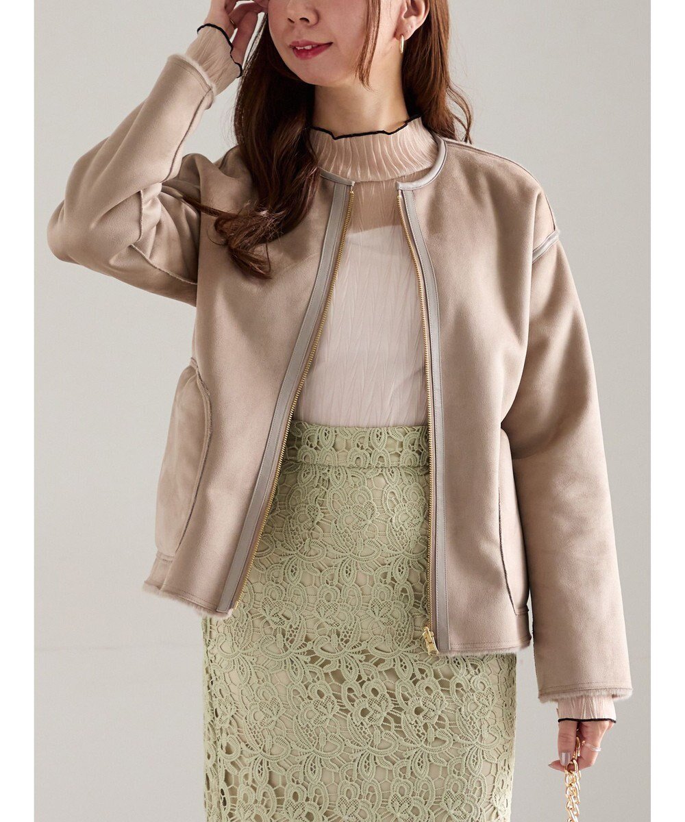 【テチチ/Te chichi】のリバーシブルファームートンブルゾン インテリア・キッズ・メンズ・レディースファッション・服の通販 founy(ファニー) ファッション Fashion レディースファッション Fashion for Women アウター Coat / Outerwear Collection レディースジャケット・軽アウター Jackets ブルゾンジャケット・スポーティアウター Blouson Jackets おすすめ Recommended / Our Picks ジャケット Jacket, Outerwear パイピング Piping, Trim Design ブルゾン Blouson, Bomber Jacket ムートン Shearling, Mouton リバーシブル Reversible, Two-Sided エレガント 上品 Elegant 夏 Summer S/S・春夏 SS, Spring/Summer, Warm Season A/W・秋冬 Autumn/Winter モカ|ID: prp329100004761987 ipo3291000000034463892