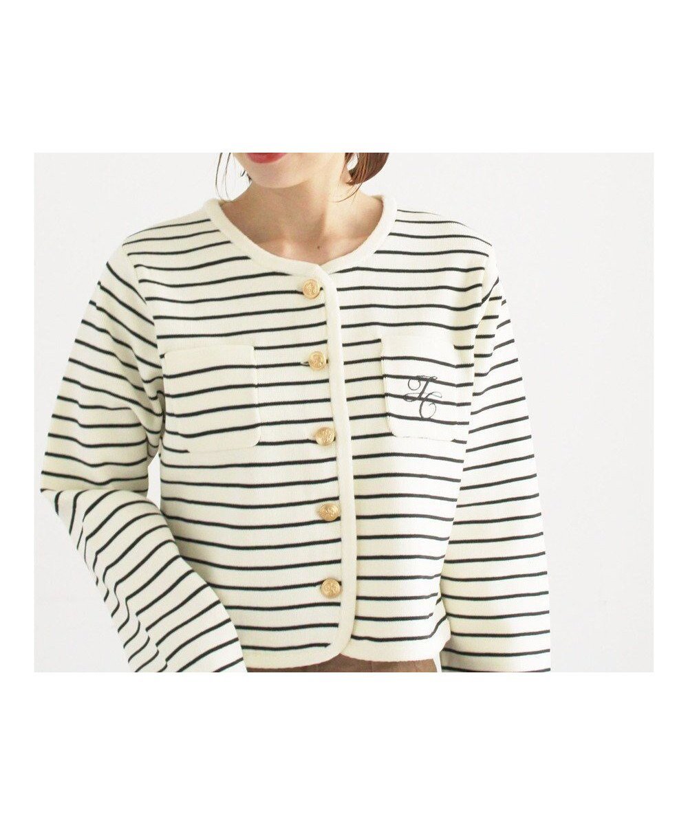 【テチチ/Te chichi】のレタードポケットジャケットカーディガン インテリア・キッズ・メンズ・レディースファッション・服の通販 founy(ファニー) ファッション Fashion レディースファッション Fashion for Women カーディガン Cardigan, Knitwear クラシカル Classical, Vintage-Inspired ジャケット Jacket, Outerwear セーター Sweater, Knitwear フロント Front, Front Design ポケット Pocket, Pocket Detail ワンポイント One Point, Statement Accent 夏 Summer S/S・春夏 SS, Spring/Summer, Warm Season A/W・秋冬 Autumn/Winter オフホワイト|ID: prp329100004761989 ipo3291000000034463897