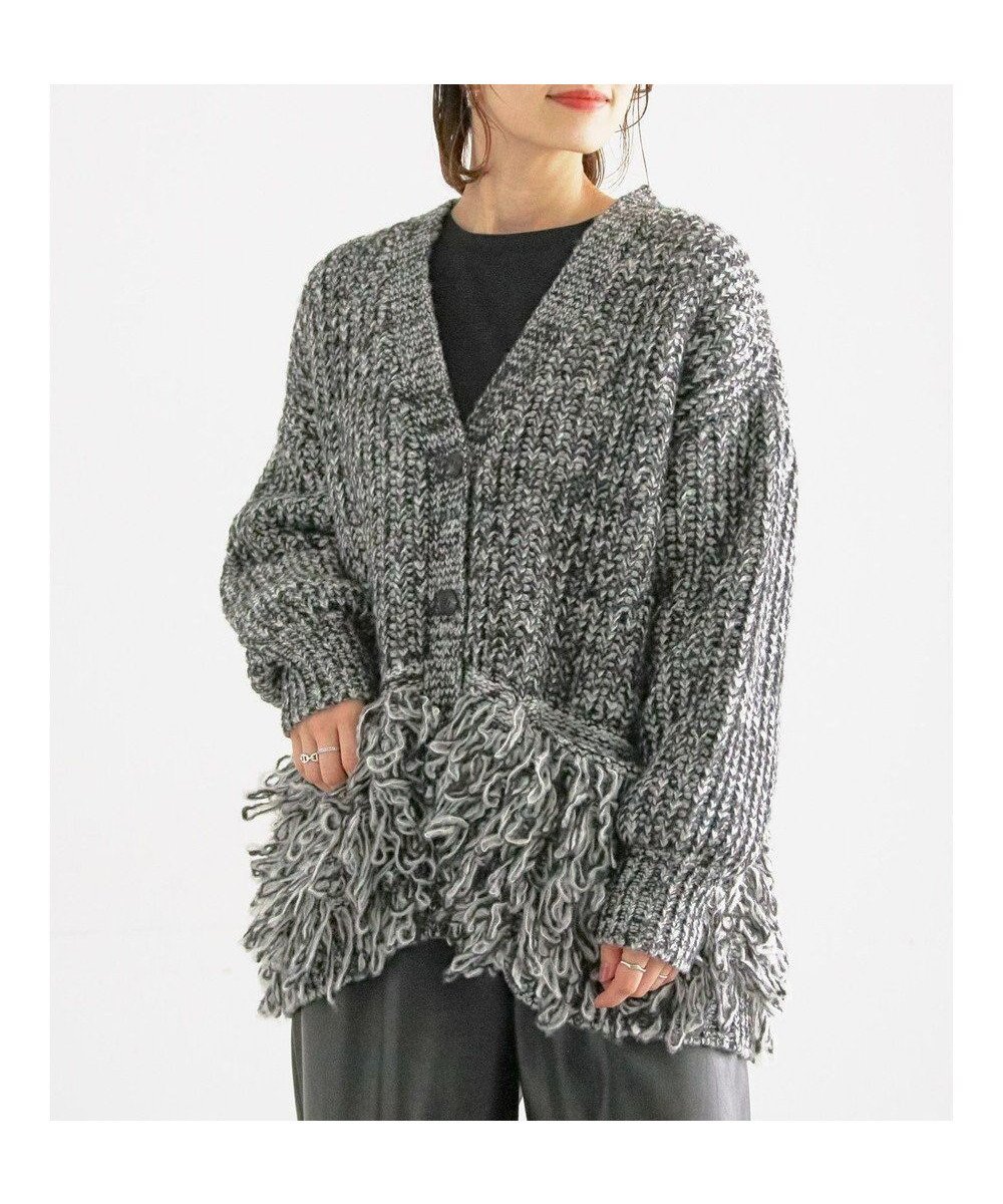 【テチチ/Te chichi】のループ編みVネックミドルカーディガン インテリア・キッズ・メンズ・レディースファッション・服の通販 founy(ファニー) ファッション Fashion レディースファッション Fashion for Women トップス・カットソー Cut & Sew Tops ニット Knit Tops & Sweaters カーディガン・羽織り Layered Style Cardigans Vネックトップス V-Neck Tops / V-Cut Neckline Shirts カーディガン Cardigan, Knitwear シンプル Simple, Minimal セーター Sweater, Knitwear ミドル Middle Length, Mid Height ループ Loop, Loop Knit 夏 Summer S/S・春夏 SS, Spring/Summer, Warm Season A/W・秋冬 Autumn/Winter グレー|ID: prp329100004761991 ipo3291000000034463904