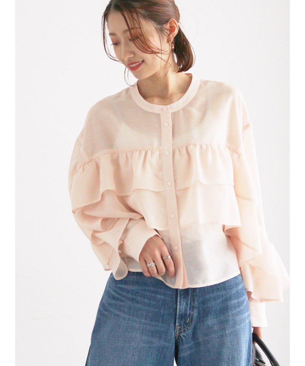 【テチチ/Te chichi】のシアーフリルティアードブラウス 人気、トレンドファッション・服の通販 founy(ファニー) ファッション Fashion レディースファッション Fashion for Women トップス・カットソー Cut & Sew Tops シャツ・ブラウス・オフィスカジュアル Elegant Blouses & Button-Ups おすすめ Recommended / Our Picks シアー Sheer, See-Through シンプル Simple, Minimal 夏 Summer S/S・春夏 SS, Spring/Summer, Warm Season A/W・秋冬 Autumn/Winter other-1|ID: prp329100004761995 ipo3291000000034463914