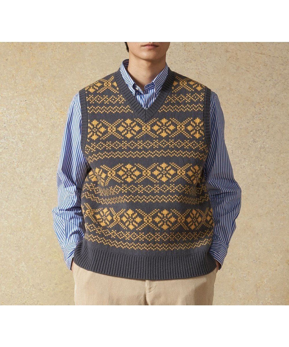 【ジェイ プレス/J.PRESS / MEN】の【Cash Lamb s Wool】フェアアイルVネック ベスト 人気、トレンドファッション・服の通販 founy(ファニー) ファッション Fashion メンズファッション Fashion for Men トップス・カットソー Cut & Sew Tops ベスト・ジレ Vests & Gilets インナー Innerwear カットソー Cut and Sewn Top ベスト Vest, Waistcoat モダン Modern, Contemporary A/W・秋冬 Autumn/Winter おすすめ Recommended / Our Picks other-1|ID: prp329100004762011 ipo3291000000034464123