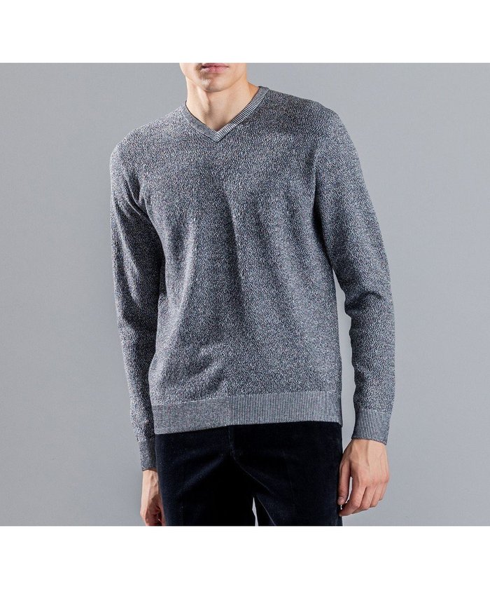【ジョゼフ オム/JOSEPH HOMME / MEN】のライトアムンゼン Vネックニット インテリア・キッズ・メンズ・レディースファッション・服の通販 founy(ファニー) https://founy.com/ ファッション Fashion メンズファッション Fashion for Men トップス・カットソー Cut & Sew Tops ニット・セーター / 定番トップス Knit Tops & Sweaters インナー Innerwear カットソー Cut and Sewn Top セーター Sweater, Knitwear フィット Fit, Slim Fit ベーシック Basic, Essential メランジ Melange, Mixed Yarn レギュラー Regular, Standard Fit A/W・秋冬 Autumn/Winter 長袖 Long Sleeve, Full Sleeve |ID: prp329100004762015 ipo3291000000034464178