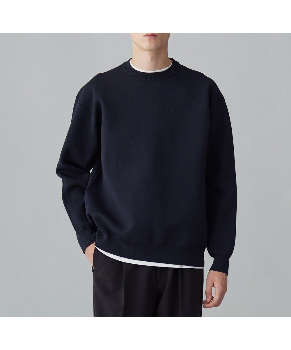 【アンフィーロ/UNFILO / MEN】のスマートニット プルオーバー インテリア・キッズ・メンズ・レディースファッション・服の通販 founy(ファニー) ファッション Fashion メンズファッション Fashion for Men トップス・カットソー Cut & Sew Tops ニット・セーター / 定番トップス Knit Tops & Sweaters ウォッシャブル Machine Washable シンプル Simple, Minimal ストレッチ Stretch, Stretchy Fabric スマート Smart, Elegant セーター Sweater, Knitwear フォルム Silhouette, Form A/W・秋冬 Autumn/Winter ネイビー|ID: prp329100004762017 ipo3291000000034464193