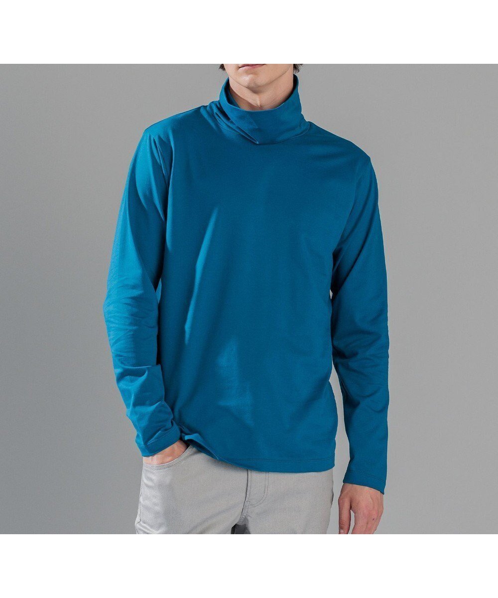 【ジョゼフ オム/JOSEPH HOMME / MEN】のスビンソフトジャージー タートルネックカットソー インテリア・キッズ・メンズ・レディースファッション・服の通販 founy(ファニー) ファッション Fashion メンズファッション Fashion for Men トップス・カットソー Cut & Sew Tops メンズシャツ Shirts インド Indian Textile カットソー Cut and Sewn Top タートルネック Turtleneck, High Neck ピーチ Peach, Soft Touch ベーシック Basic, Essential エレガント 上品 Elegant 夏 Summer S/S・春夏 SS, Spring/Summer, Warm Season A/W・秋冬 Autumn/Winter 長袖 Long Sleeve, Full Sleeve ダルブルー系|ID: prp329100004762019 ipo3291000000034464202