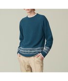 【ジェイ プレス/J.PRESS / MEN】の【WEB限定】フェアアイル クルーネックニット グリーン系|ID: prp329100004762020 ipo3291000000034464204